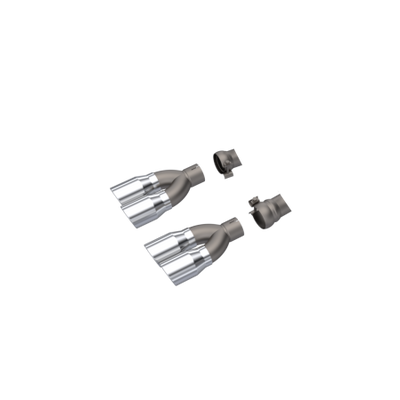 QTP 15-18 Dodge Challenger 5.7L 304SS Screamer Exhaust 3in Quad Tip Adapter