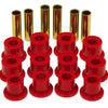 Prothane 74-77 Jeep Cherokee Front Spring & Shackle Bushings (w/ 1.25in OD Main Eye) - Red