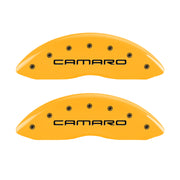 MGP 4 Caliper Covers Engraved Front Camaro Rear Gen 4/Ss Yellow Finish Black Char 1998 Chevy Camaro