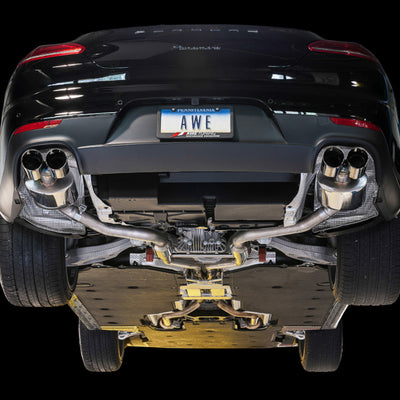 AWE Tuning Panamera 2/4 Track Edition Exhaust (2011-2013) - w/Chrome Silver Tips