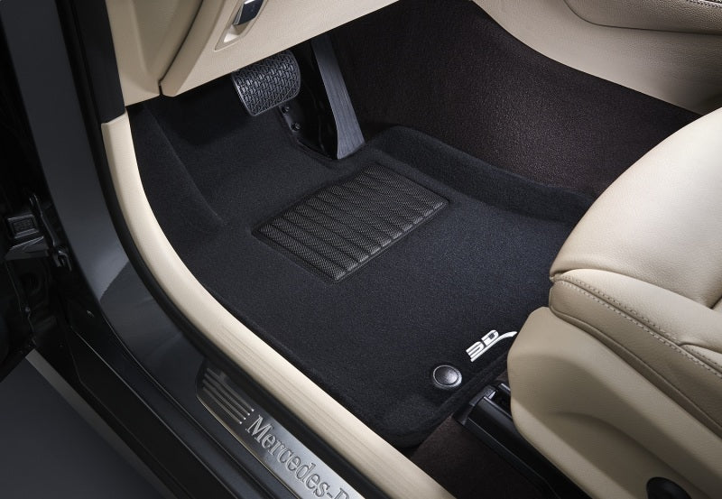 3D MAXpider 19-23 GMC Sierra Crew Cab Kagu Floor Mat- Black R1 R2