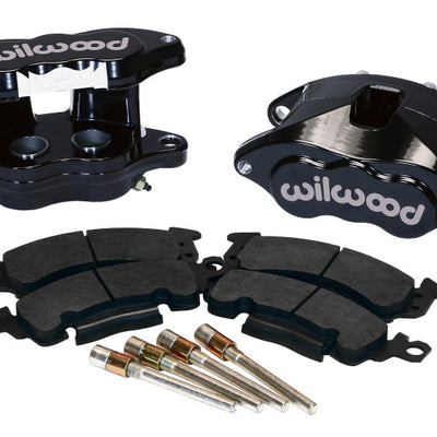 Wilwood D52 Rear Caliper Kit - Black Powder 1.25 / 1.25in Piston 1.28in Rotor