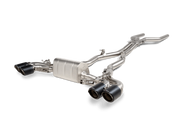 Akrapovic 2021 BMW M8/M8 Competition (F91/F92) Evolution Line Cat Back (Titanium) w/Carbon Tips