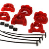 Energy Suspension 92-00 Honda Civic (Except 99-00 Si) / 93-97 Del Sol Red Motor Mount Inserts (Manua