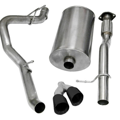Corsa 2009-2013 Chevrolet Suburban 1500 5.3L V8 Black Sport Cat-Back Exhaust