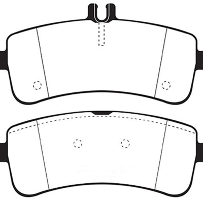 EBC 2015+ Mercedes-Benz C63 S AMG (W205) 4.0L Twin Turbo Redstuff Rear Brake Pads