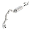 Borla Touring Cat Back 15-16 GMC Denali 6.2L V8 2.75in, 2.25in Dual Same Side Exit 4in Tips Exhaust