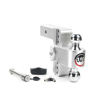 Weigh Safe 180 Hitch 6in Drop Hitch & 2.5in Shank (10K/18.5K GTWR) w/WS05 - Aluminum