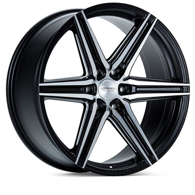 Vossen HF6-2 20x9.5 / 6x139.7 / ET15 / Deep Face / 106.1 - Brushed Matte Black Wheel