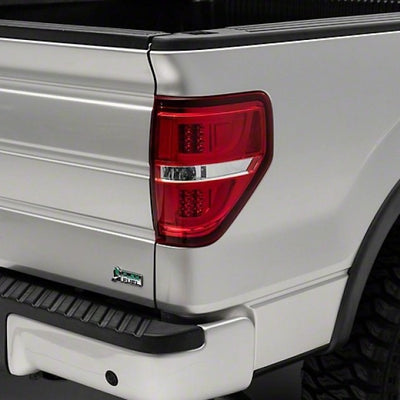 Raxiom 09-14 F-150 Styleside G2 LED Tail Lights- Chrome Housing Red/Clear Lens
