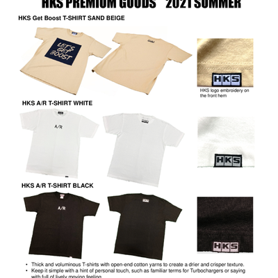 HKS A/R T-SHIRT XL/WHITE