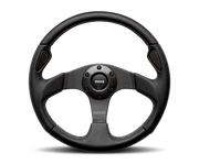 Momo Jet Steering Wheel 350 mm -  Black AirLeather/Black Spokes
