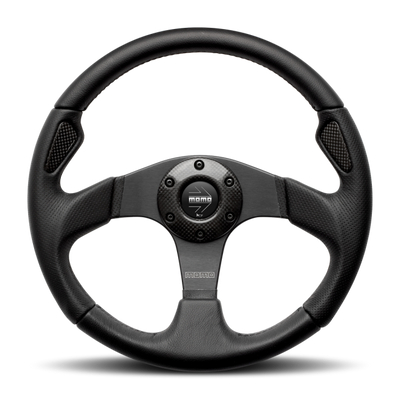 Momo Jet Steering Wheel 350 mm -  Black AirLeather/Black Spokes