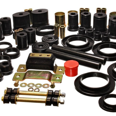 Energy Suspension 94-95 Ford Mustang Black Hyper-flex Master Bushing Set w/ V-8