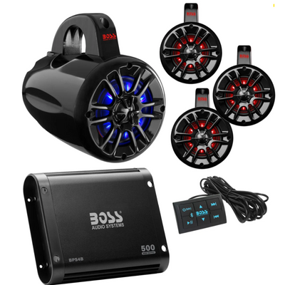 Boss Audio Systems UTV Marine Stereo Package
