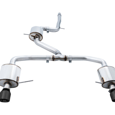 AWE Tuning 18-21 Volkswagen Jetta GLI Mk7 Touring Exhaust - Diamond Black Tips (Fits High-Flow DP)