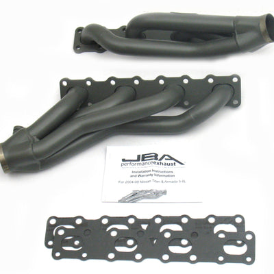 JBA 04-15 Nissan 5.6L VK56DE Oval Port 1-5/8in Primary Ti Ctd Cat4Ward Header