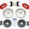 Wilwood Narrow Superlite 6R Front Hat Kit 13.06in Red Nissan 350Z/Fiti G35