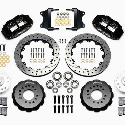 Wilwood Narrow Superlite 6R Front Hub Kit 12.88in Heidts Tri -5 2 inch Drop Spindle