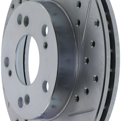 StopTech Select Sport 06-11 Honda Civic DX/EX/LX Slotted and Drilled Left Front Rotor