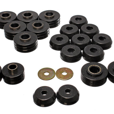 Energy Suspension 80-96 Ford Bronco 4WD Black Body Mount Set