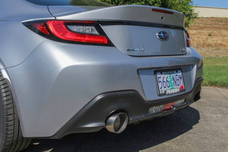 PERRIN 22-25 Subaru BRZ / Toyota GR86 Axle Back Exhaust SS (Single Side Exit w/Helmholtz Chamber)