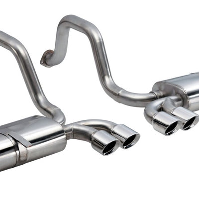 Corsa 1997-2004 Chevrolet Corvette C5 Z06 5.7L V8 Polished Sport Axle-Back Exhaust