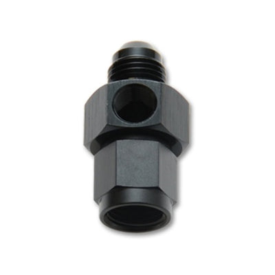 Vibrant -6AN Male to -6AN Female Union Adapter Fitting w/ 1/8in NPT Port