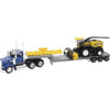 New Ray Toys Kenworth Lowboy with New Holland Harvester FR920/ Scale - 1:43