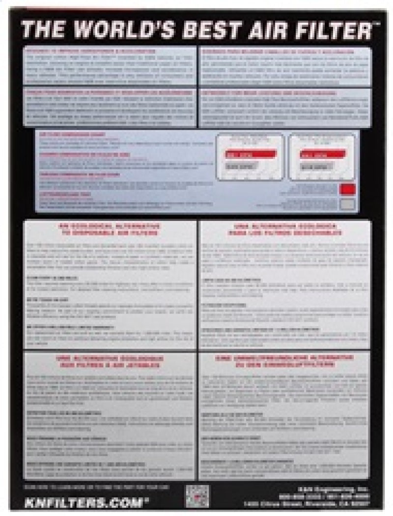 K&N Replacement Air Filter 10-11 Volkswagen Amarok 2.0L L4