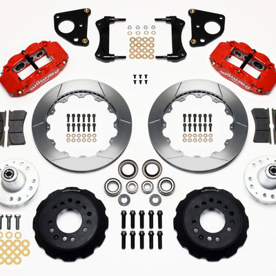 Wilwood Narrow Superlite 6R Front Hub Kit 12.88in Red 62-72 CDP B & E Body-Drum