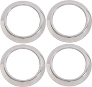 Kentrol 07-10 Jeep Wrangler JK Air Vent Bezels 4 Pieces - Polished Silver
