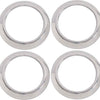 Kentrol 07-10 Jeep Wrangler JK Air Vent Bezels 4 Pieces - Polished Silver