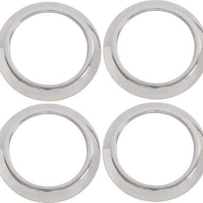 Kentrol 07-10 Jeep Wrangler JK Air Vent Bezels 4 Pieces - Polished Silver