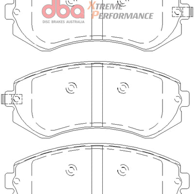 DBA 90-96 Nissan 240SX w/ABS XP Performance Front Brake Pads