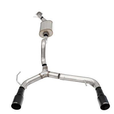 Corsa 21-25 Ford Bronco 2.3L 2-Door 2.75in Cat-Back Dual Rear Exhaust w/ 4in Straight-Cut Black Tips