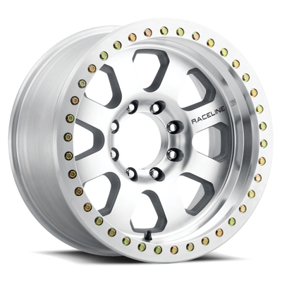 Raceline RT260M Avenger 20x10in / 8x165.1 BP / -38mm Offset / 130.81mm Bore- Machined Beadlock Wheel