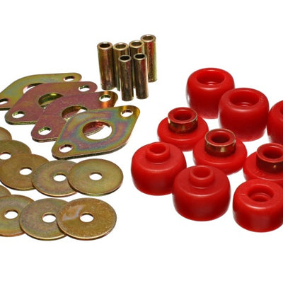 Energy Suspension 93-98 Toyota T100 Red Body Cab Mount Set