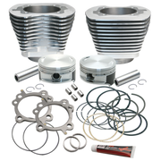 S&S Cycle 99-16 BT Replacement 3-7/8in Bore Cylinder & Piston Kit For S&S 106in Stroker Kit - Silver