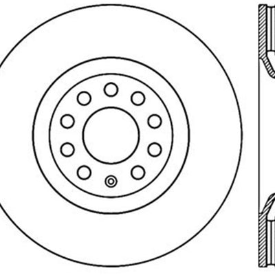 StopTech 01-06 Audi All Road / 05-09 A4/A4 Quattro / 6/99-04 A6 Quattro Drilled Left Front Rotor