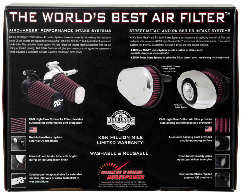 K&N 07-10 Harley-Davidson XL AirCharger Performance Intake
