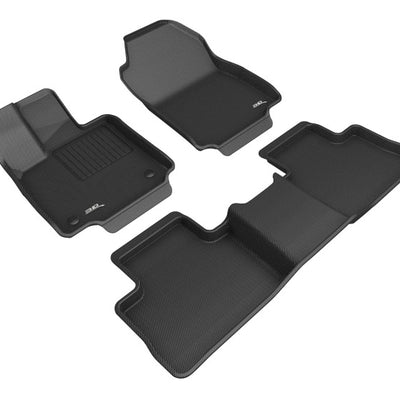 3D MAXpider 2019-2020 Toyota RAV4 Gasoline Kagu 1st & 2nd Row Floormats - Black