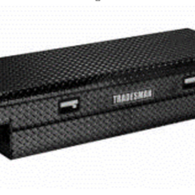 Tradesman Aluminum Economy Cross Bed Truck Tool Box (60in./Front Opening) - Black