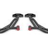 BMR Suspension 05-14 Ford Mustang Lower A-Arms - Black Hammertone - Non-Adjustable