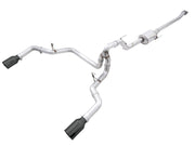 AWE Tuning 0FG 21+ Ford F150 Dual Split Rear Cat-Back Exhaust- 5in Diamond Black Tips