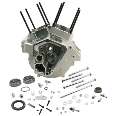 S&S Cycle 92-99 BT 4-1/8in Bore Small Diameter Flywheels Special Application Crankcase - Natural