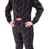 RaceQuip Black Chevron-1 Suit - SFI-1 Mtall