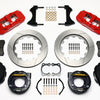 Wilwood AERO4 Rear P-Brake Kit 14.00in Red Big Ford New Style 2.50in Offset