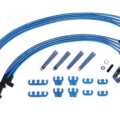 Moroso Chevrolet Big Block Ignition Wire Dress-Up Kit - HEI - Blue Max - Spiral Core