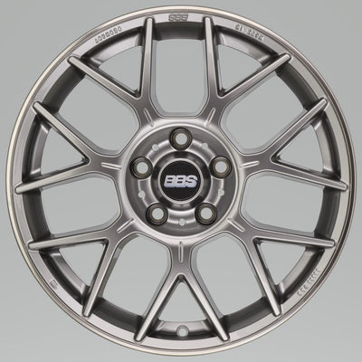 BBS XR 19x8.5 5x112 ET38 Platinum Gloss Wheel -82mm PFS/Clip Required